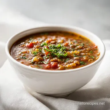Zuppa di Lenticchie e Patate per 4 Porzioni Scheda ricetta