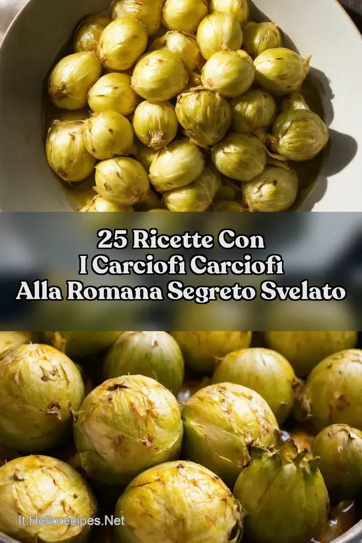 25 ricette con i carciofi Carciofi alla Romana Segreto Svelato