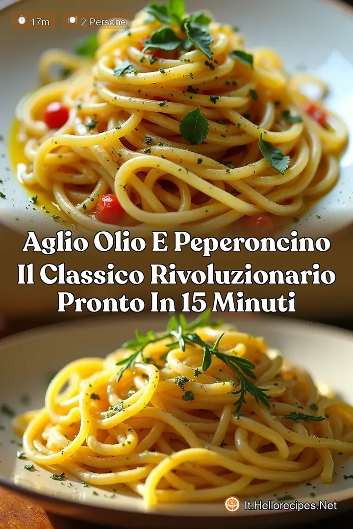 Aglio Olio e Peperoncino Il Classico Rivoluzionario Pronto in 15 Minuti