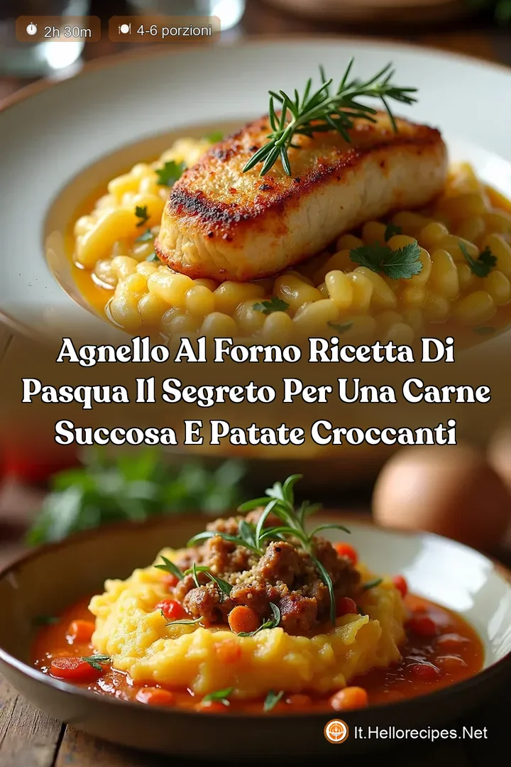 Agnello al Forno Ricetta di Pasqua Il Segreto per una Carne Succosa e Patate Croccanti
