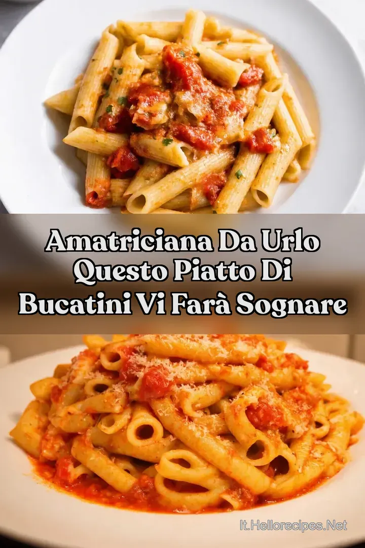 Amatriciana da Urlo Questo Piatto di Bucatini Vi Far&agrave; Sognare