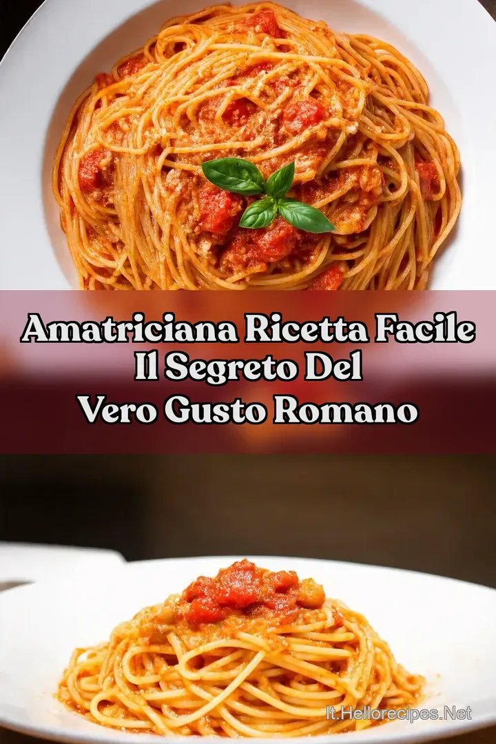 Amatriciana Ricetta Facile Il Segreto del Vero Gusto Romano