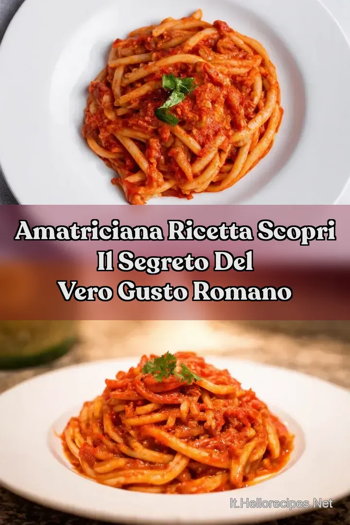 Amatriciana Ricetta Scopri il Segreto del Vero Gusto Romano