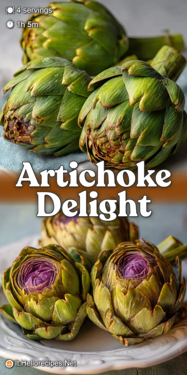 Close-up reveals layers of soft, yielding artichoke petals, glistening with savory juices and hints of fresh herbs and sea...