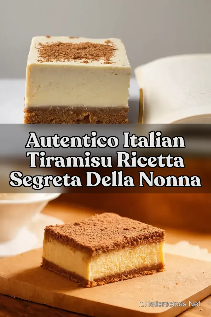 Autentico Italian Tiramisu Ricetta Segreta della Nonna