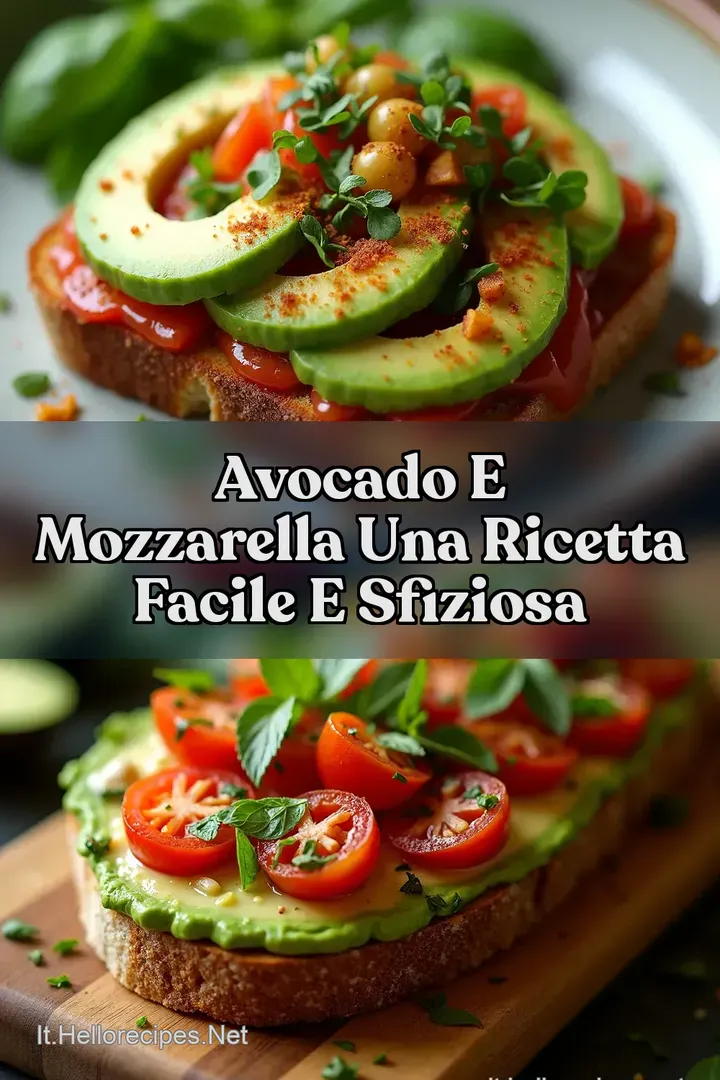 Avocado e Mozzarella Una Ricetta Facile e Sfiziosa