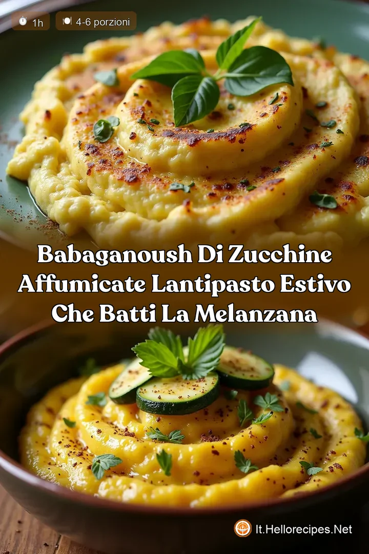 Babaganoush di Zucchine Affumicate LAntipasto Estivo che Batti la Melanzana
