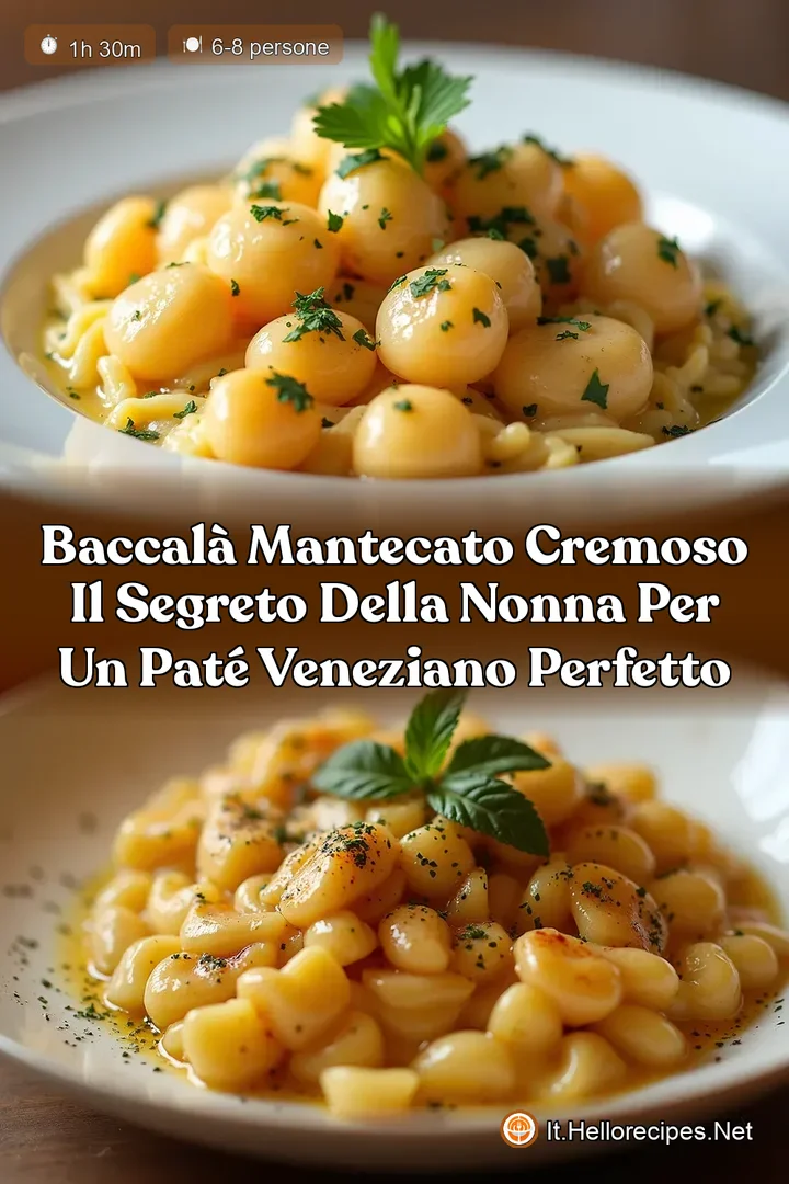 Baccal&agrave; Mantecato Cremoso Il Segreto della Nonna per un Pat&eacute; Veneziano Perfetto