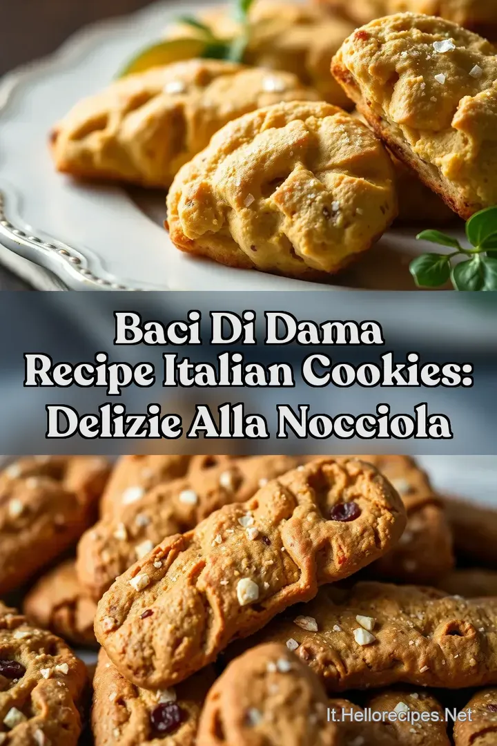 Baci di Dama Recipe Italian Cookies: Delizie alla Nocciola