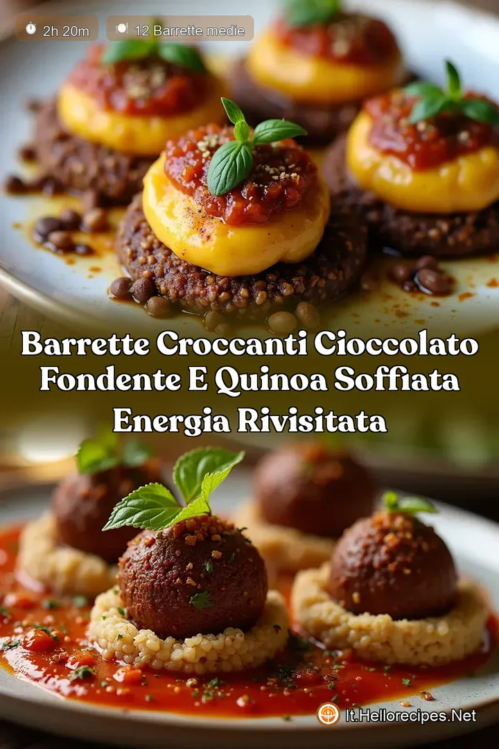 Barrette Croccanti Cioccolato Fondente e Quinoa Soffiata Energia Rivisitata