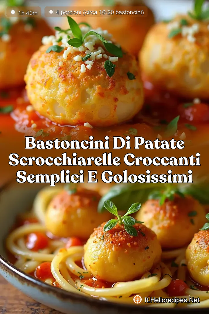 Bastoncini di Patate Scrocchiarelle Croccanti Semplici e Golosissimi