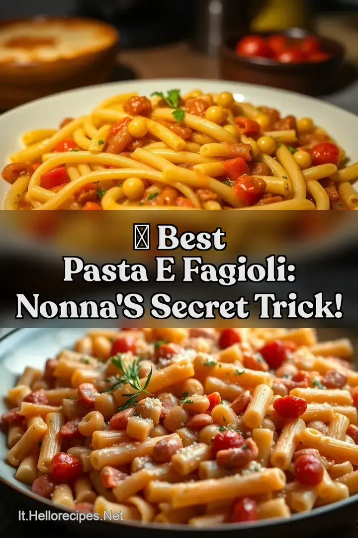 🍜 Best Pasta e Fagioli: Nonna s Secret Trick!