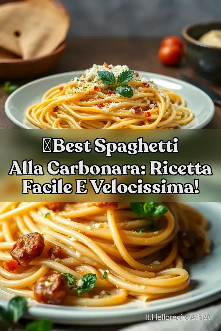 🍝Best Spaghetti alla Carbonara: Ricetta Facile e Velocissima!