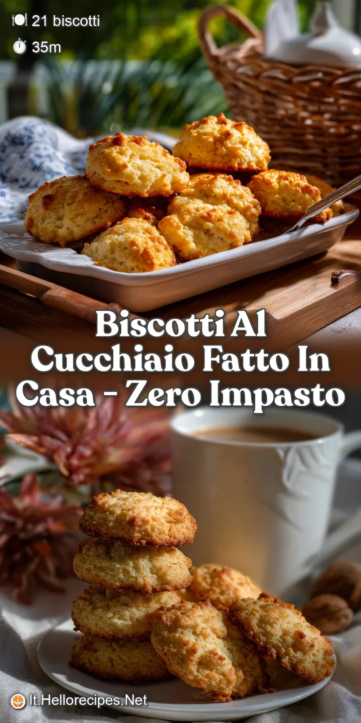Biscotti al Cucchiaio Fatto in Casa - Zero Impasto