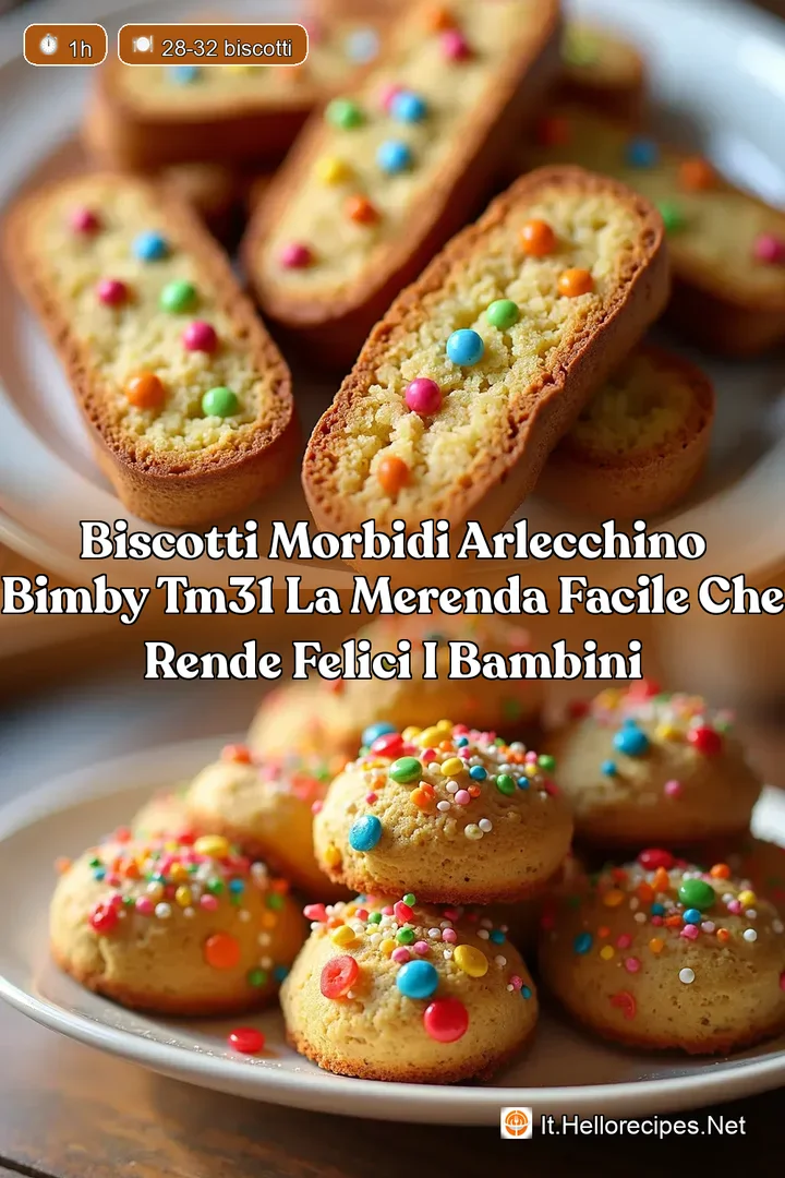 Biscotti Morbidi Arlecchino Bimby TM31 La Merenda Facile Che Rende Felici i Bambini