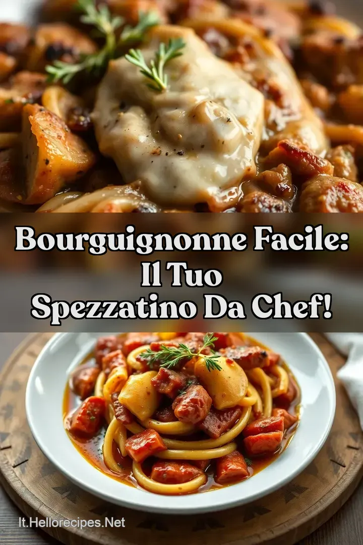 Bourguignonne Facile: Il Tuo Spezzatino da Chef!