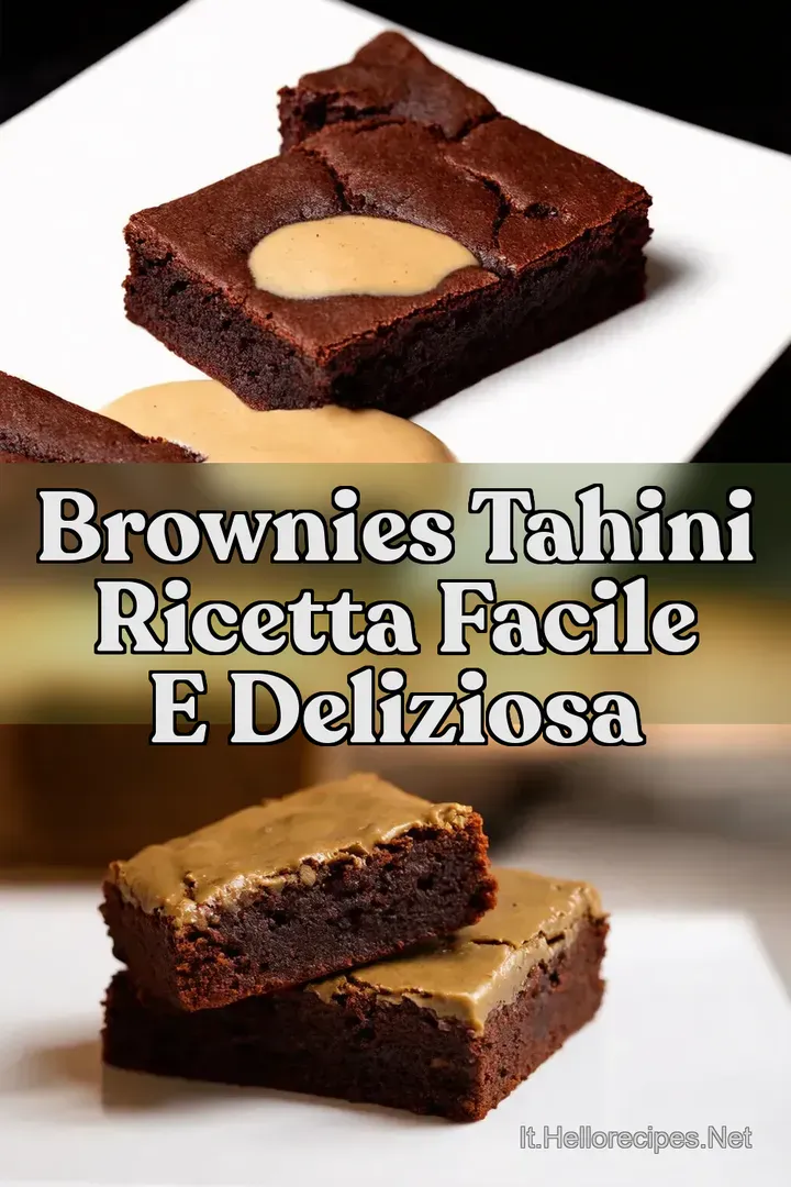 Brownies Tahini Ricetta Facile e Deliziosa
