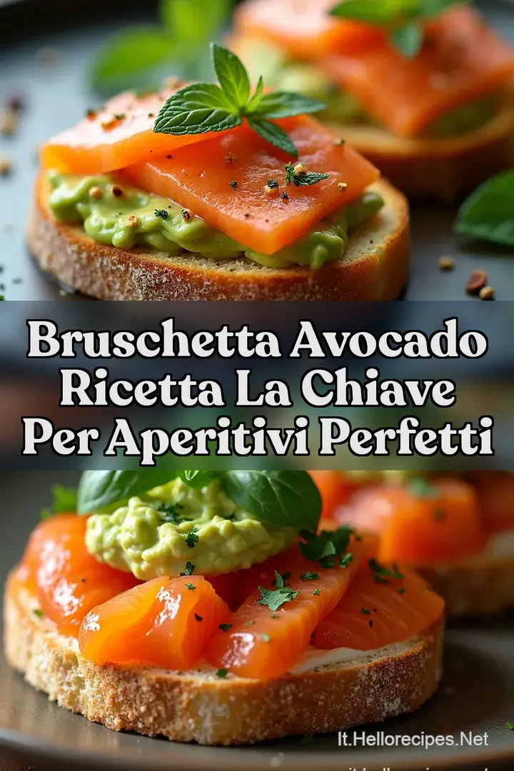Bruschetta Avocado Ricetta La Chiave per Aperitivi Perfetti