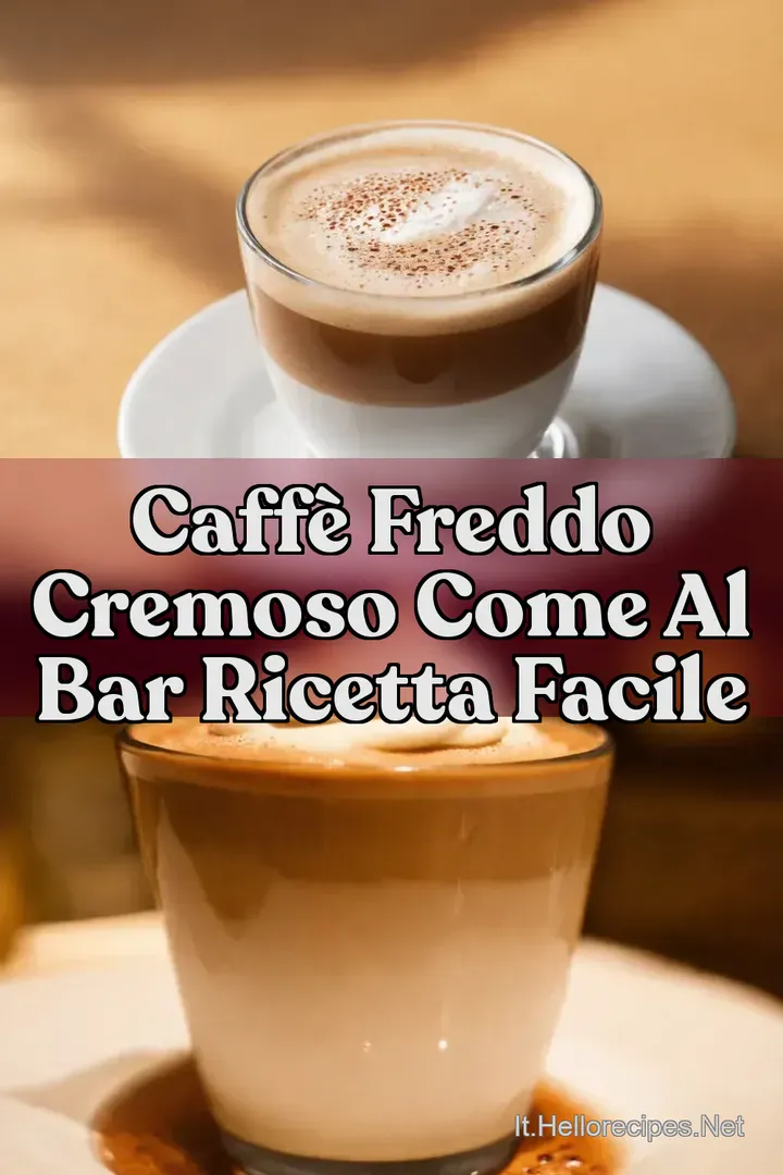 Caff&egrave; Freddo Cremoso Come al Bar Ricetta Facile