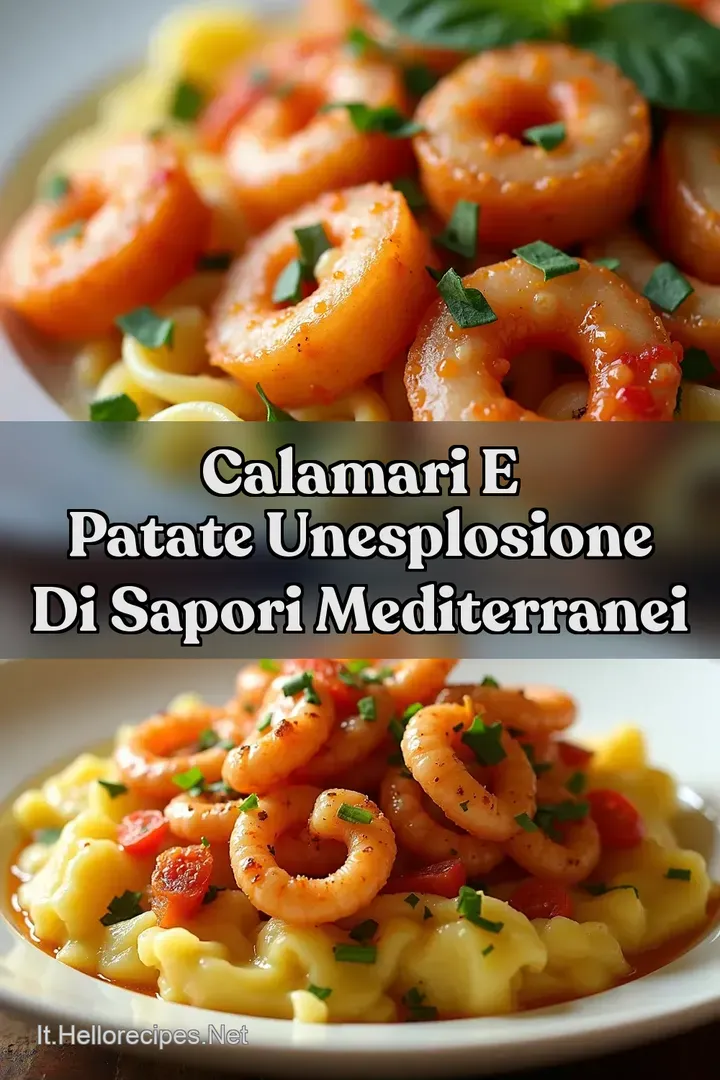 Calamari e Patate UnEsplosione di Sapori Mediterranei