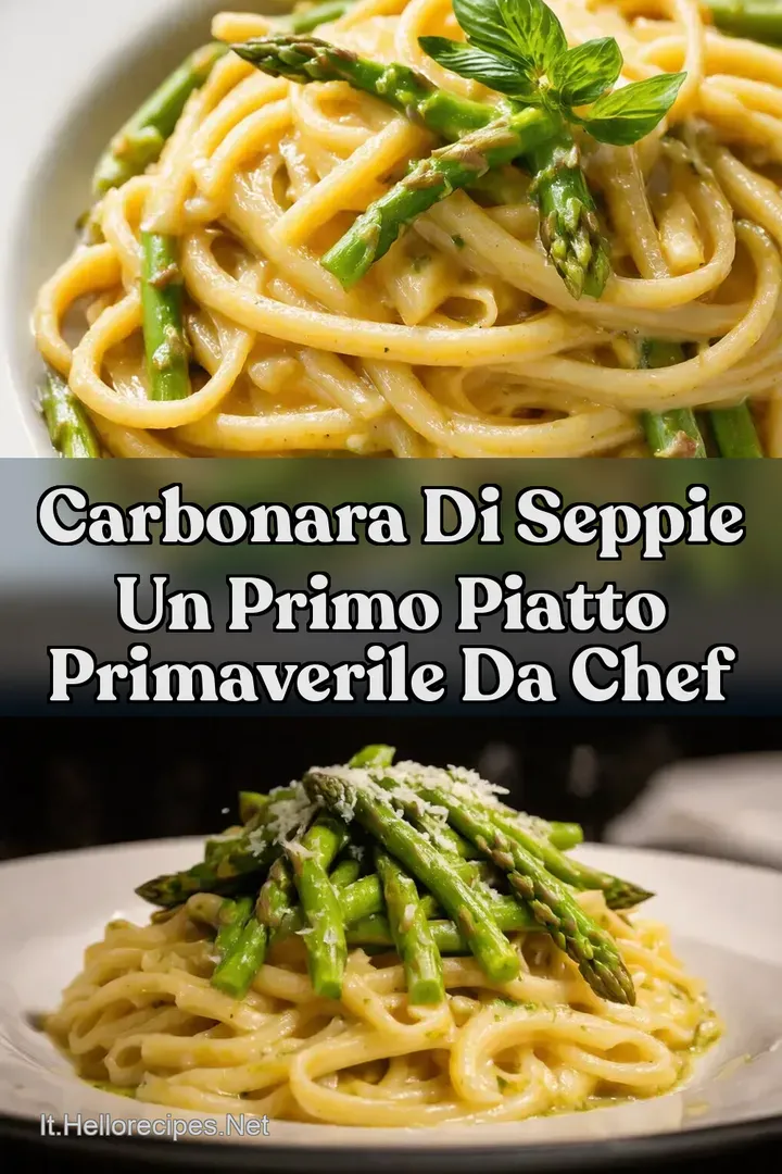 Carbonara di Seppie Un Primo Piatto Primaverile da Chef