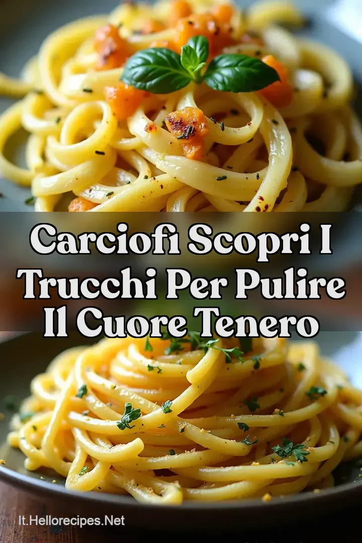 Carciofi Scopri I trucchi per pulire il cuore tenero
