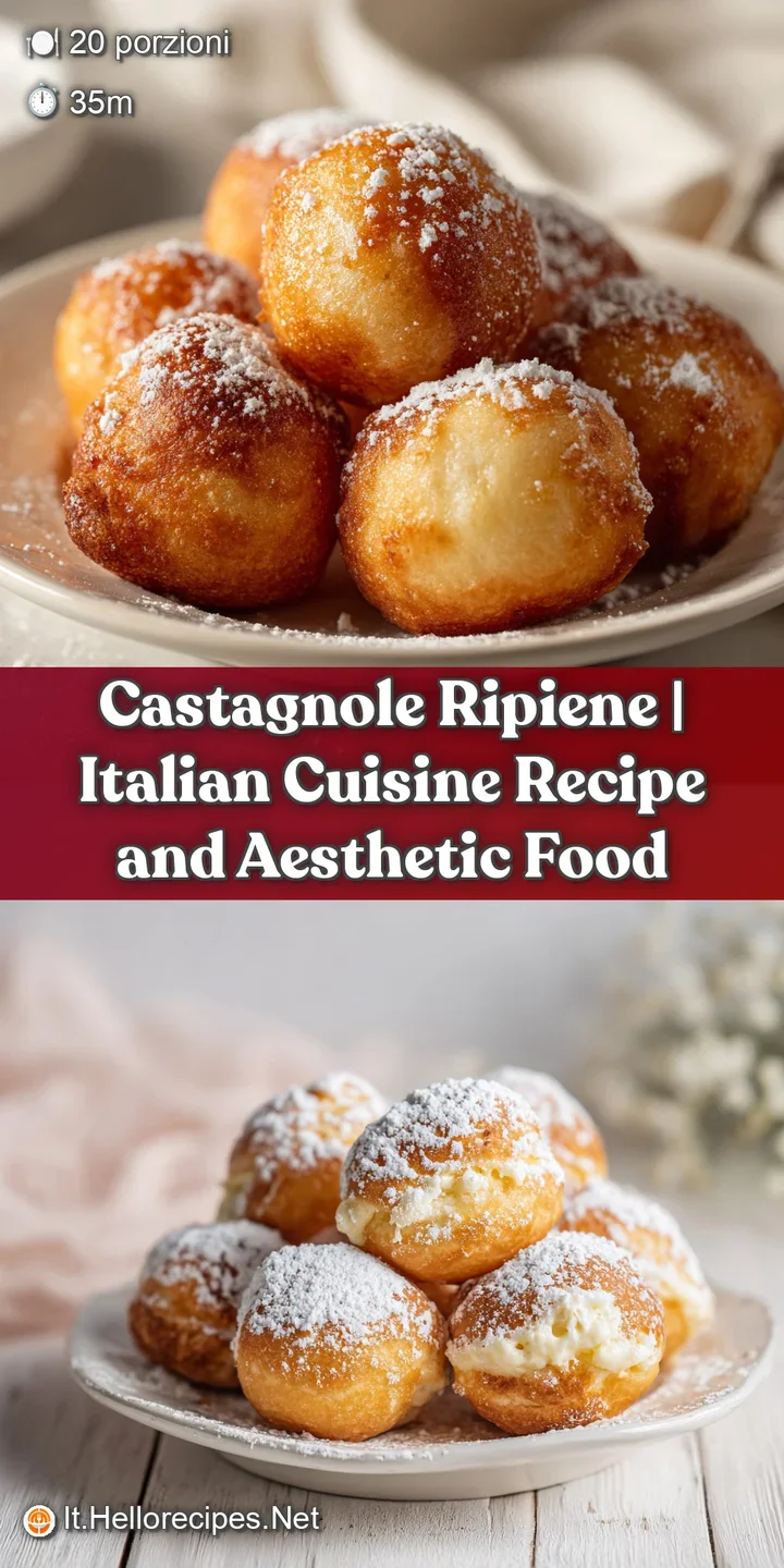 Close-up of a warm, airy fried dough ball, lightly powdered, revealing a glimpse of creamy filling.