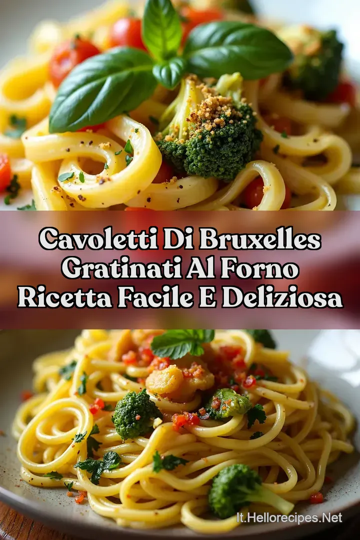 Cavoletti di Bruxelles Gratinati al Forno Ricetta Facile e Deliziosa