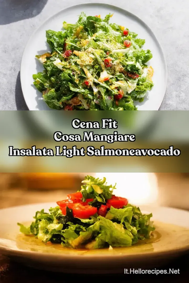 Cena Fit Cosa Mangiare Insalata Light SalmoneAvocado