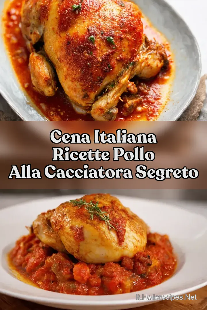 Cena Italiana Ricette Pollo alla Cacciatora Segreto