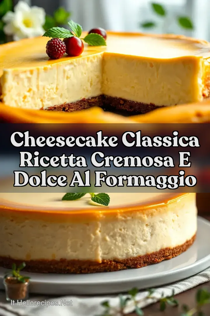 Cheesecake Classica Ricetta Cremosa e Dolce al Formaggio