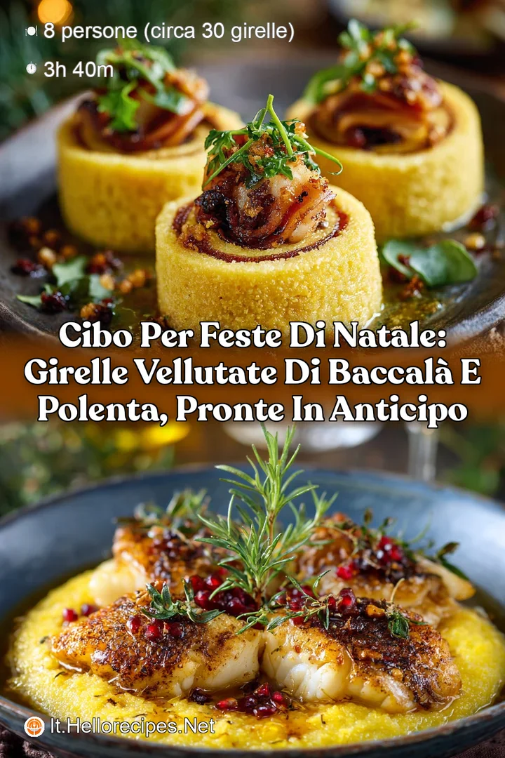 Cibo per feste di Natale: Girelle vellutate di Baccal&agrave; e Polenta pronte in anticipo
