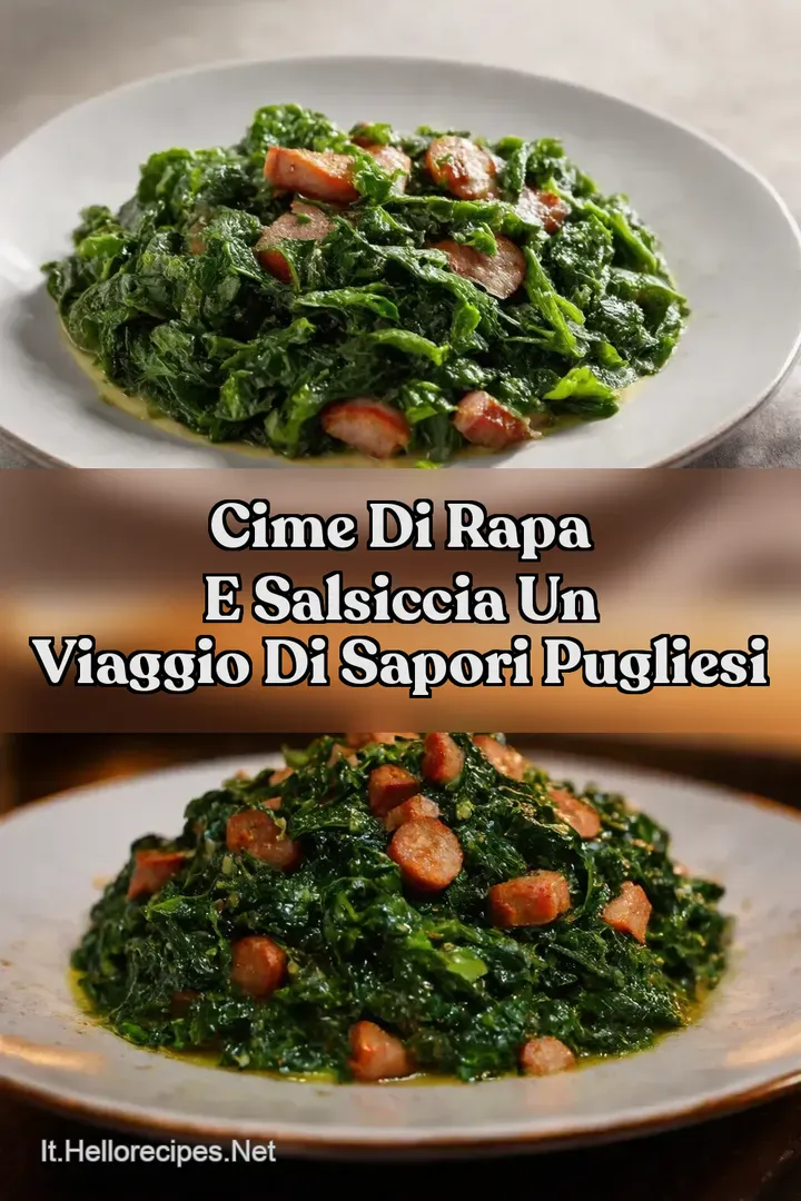 Cime di Rapa e Salsiccia Un Viaggio di Sapori Pugliesi