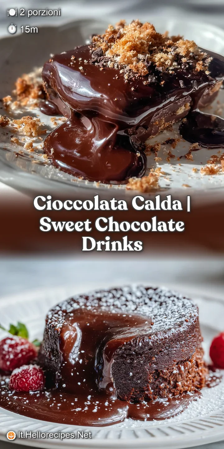 Close-up of decadent hot chocolate, revealing a smooth, glossy surface and a scattering of mini marshmallows, promising wa...