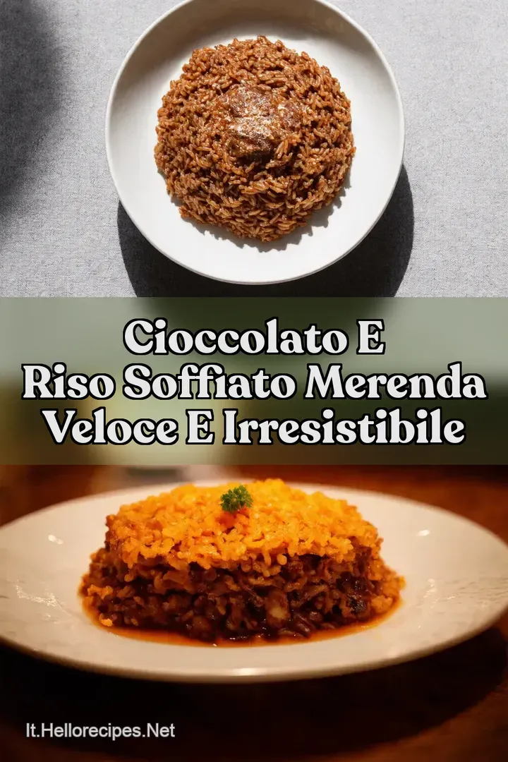 Cioccolato e Riso Soffiato Merenda Veloce e Irresistibile