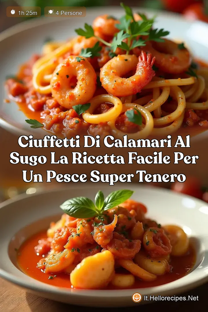 Ciuffetti di Calamari al Sugo La Ricetta Facile per un Pesce Super Tenero