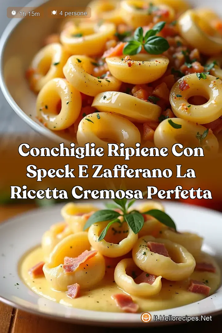 Conchiglie Ripiene con Speck e Zafferano La Ricetta Cremosa Perfetta
