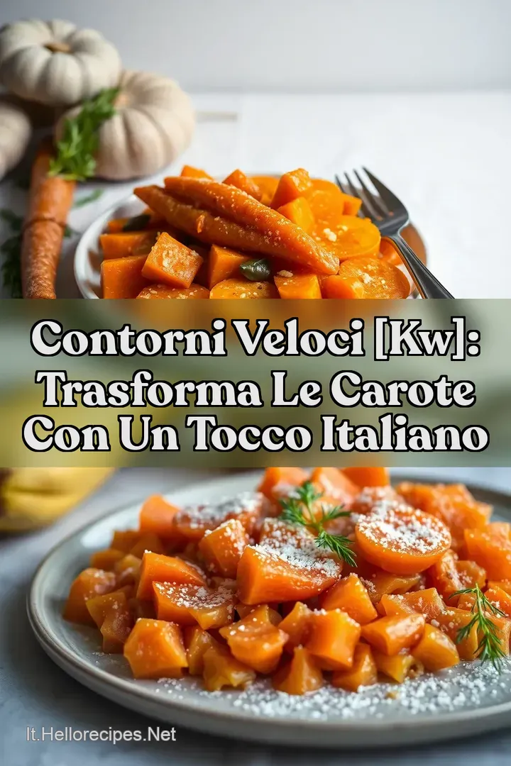 Contorni Veloci [kw]: Trasforma le Carote con un Tocco Italiano