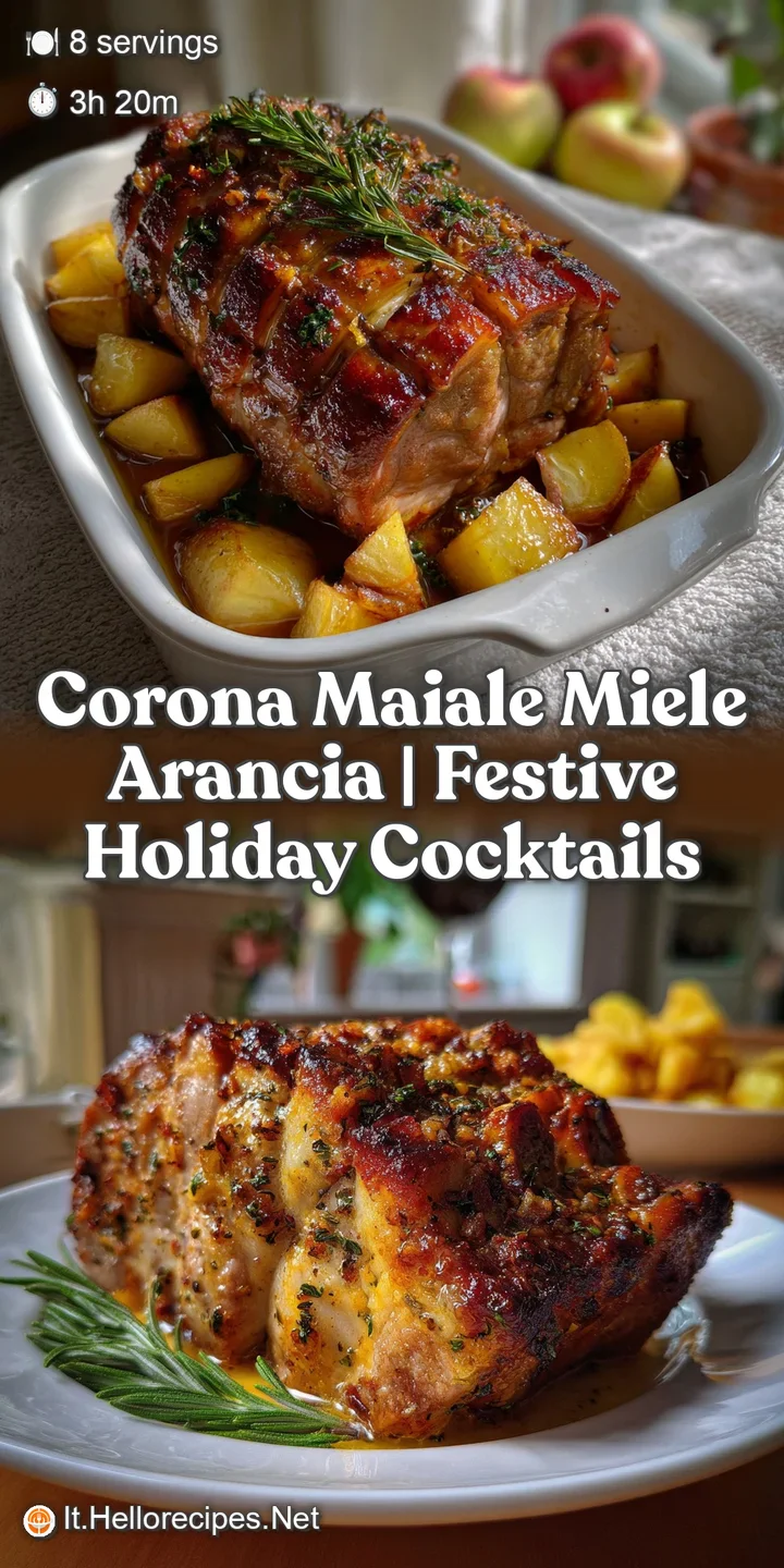 Close-up of succulent pork, showing a tender interior with a caramelized crust, complemented by bright orange zest.