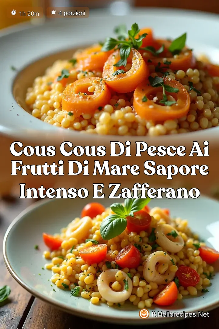 Cous Cous di Pesce ai Frutti di Mare Sapore Intenso e Zafferano