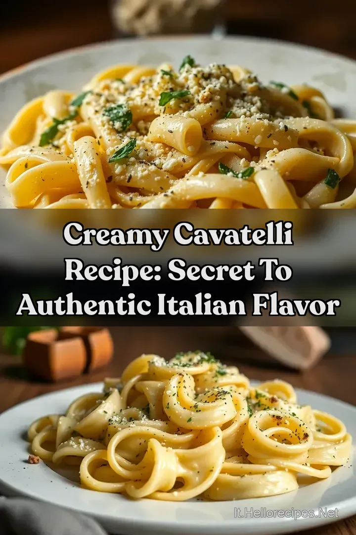 Creamy Cavatelli Recipe: Secret To Authentic Italian Flavor