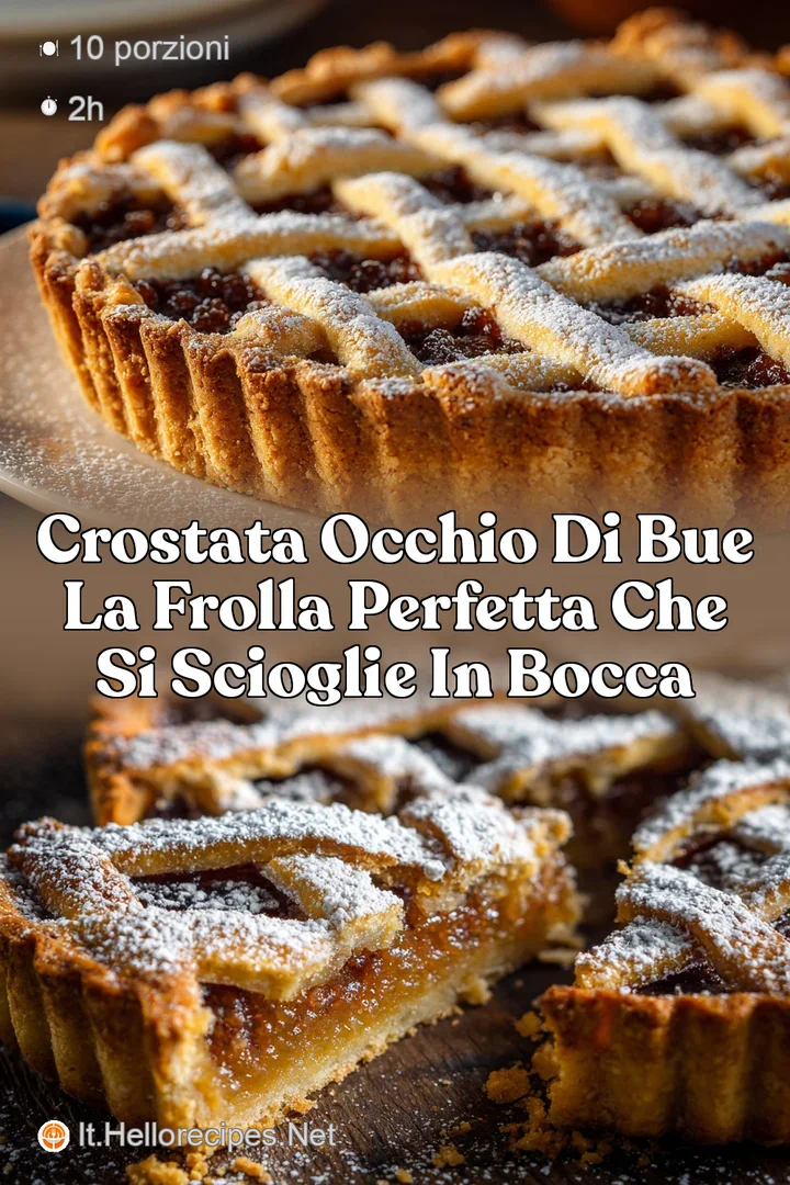 Crostata occhio di bue La frolla perfetta che si scioglie in bocca