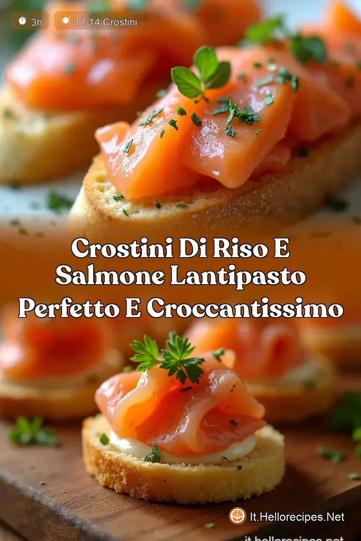 Crostini di Riso e Salmone LAntipasto Perfetto e Croccantissimo