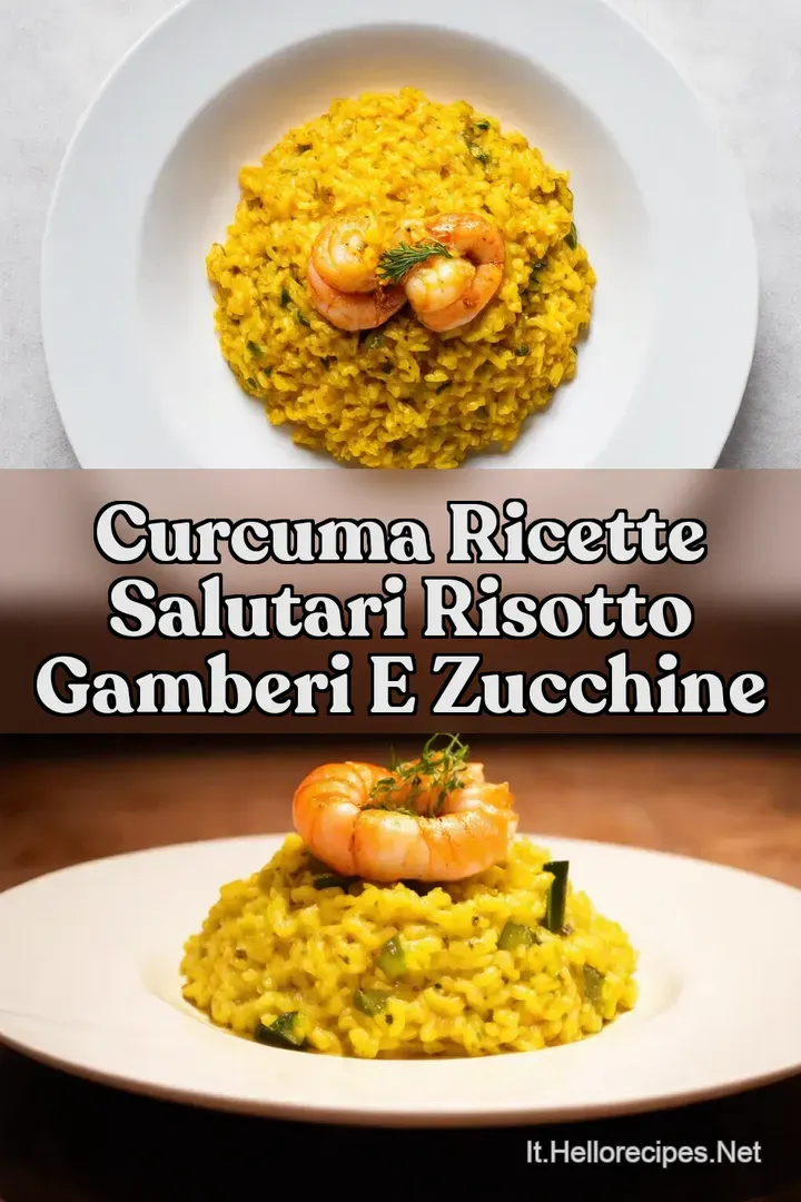 Curcuma Ricette Salutari Risotto Gamberi e Zucchine