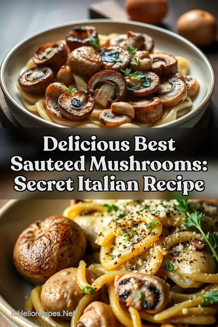 Delicious Best Sauteed Mushrooms: Secret Italian Recipe