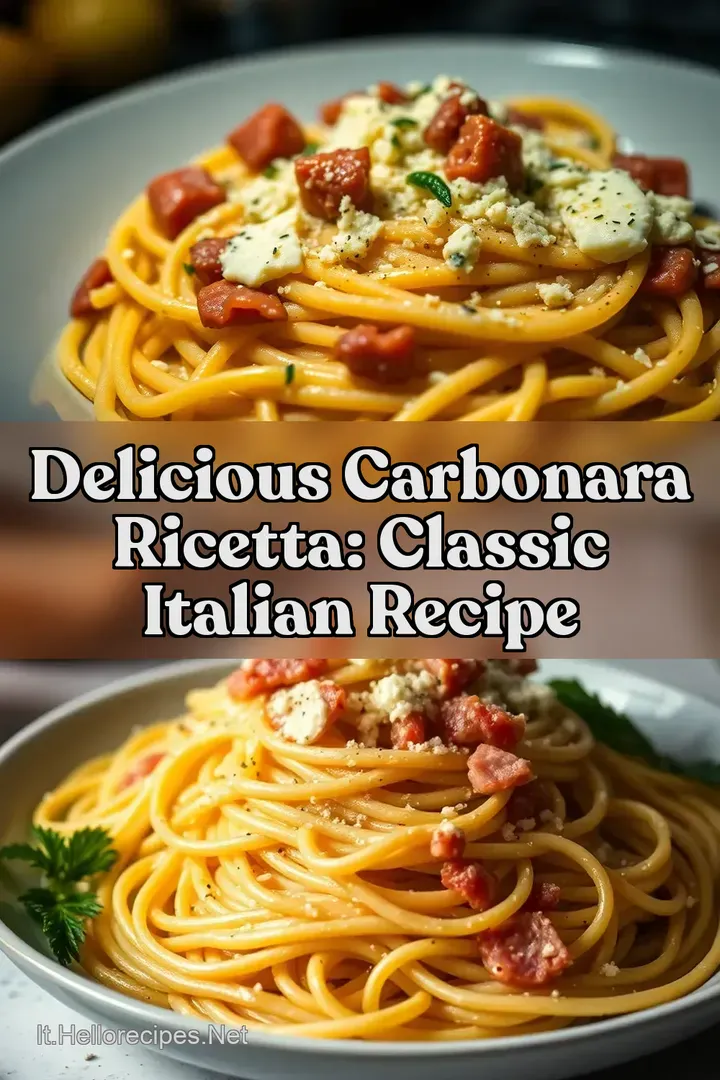 Delicious Carbonara Ricetta: Classic Italian Recipe