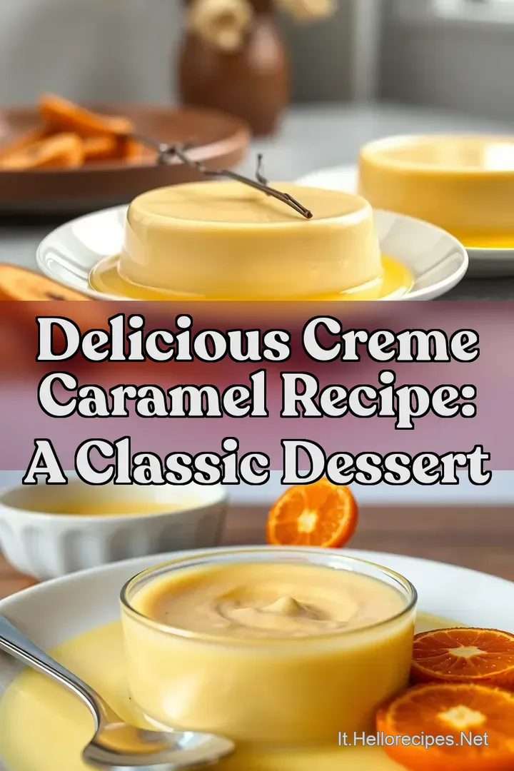 Delicious Creme Caramel Recipe: A Classic Dessert
