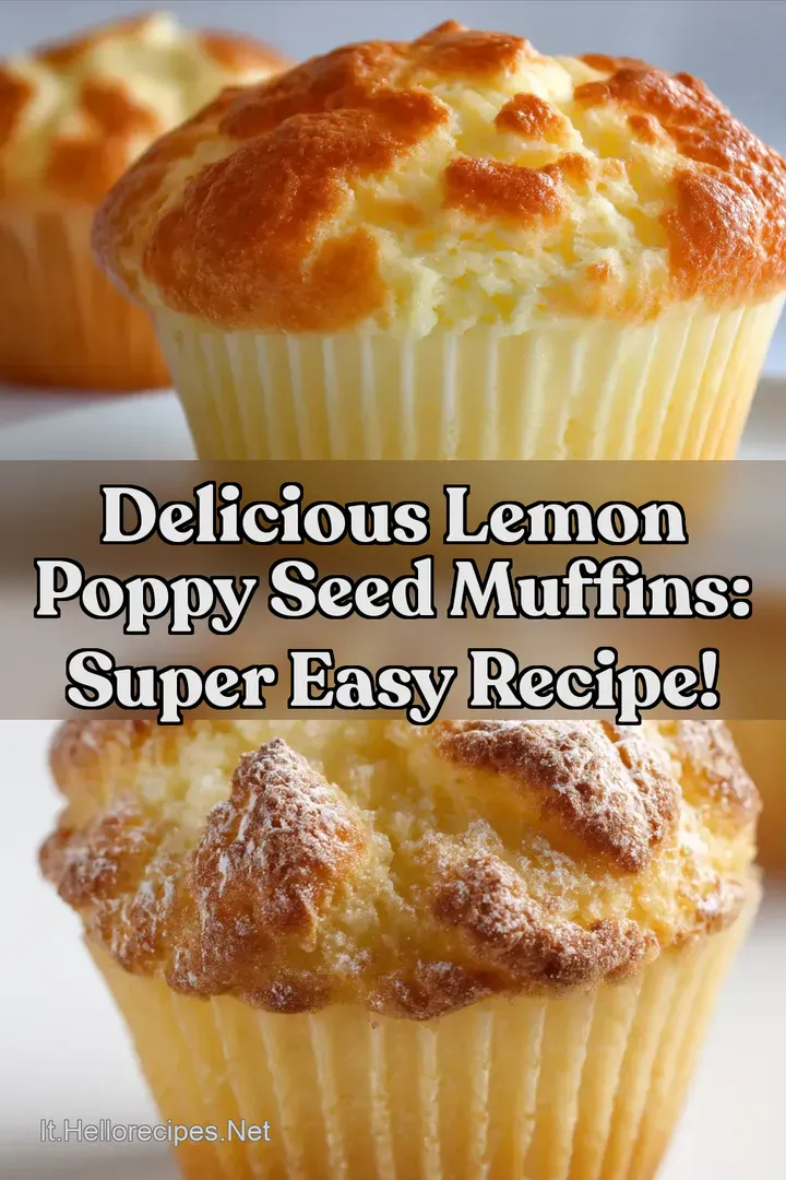 Delicious Lemon Poppy Seed Muffins: Super Easy Recipe!