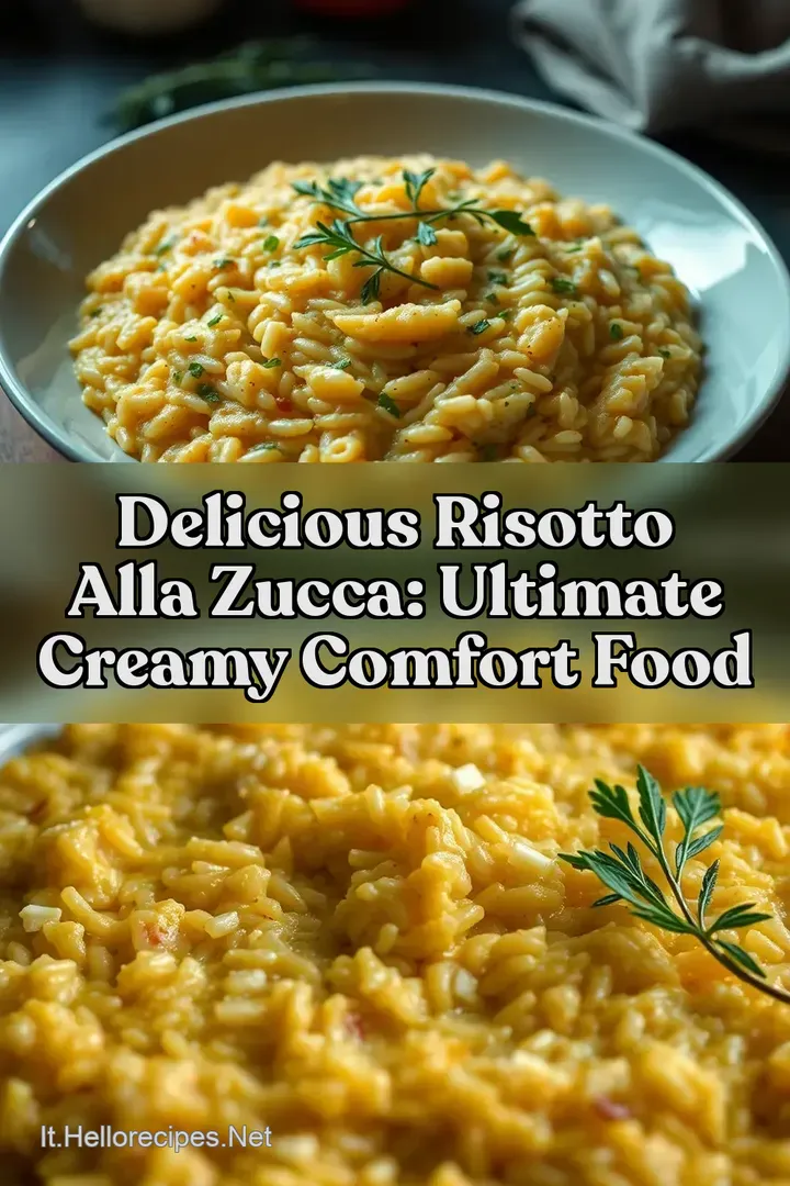 Delicious Risotto alla Zucca: Ultimate Creamy Comfort Food