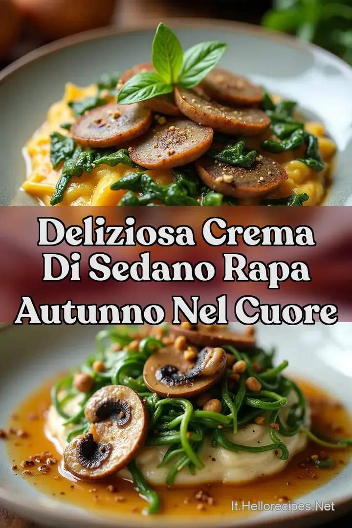 Deliziosa Crema di Sedano Rapa Autunno nel Cuore